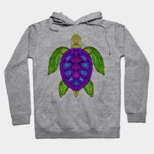 Neon Sea Turtle Hoodie